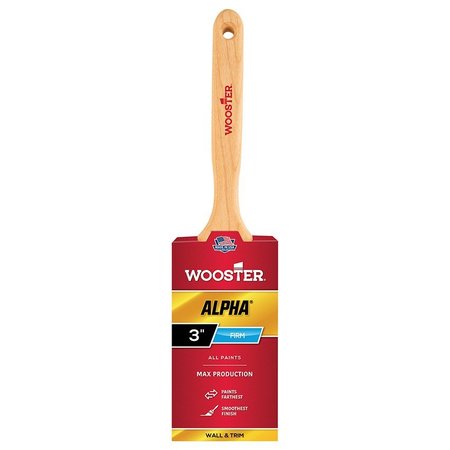 WOOSTER 3" Flat Sash Paint Brush, Micro Tip Bristle 4232